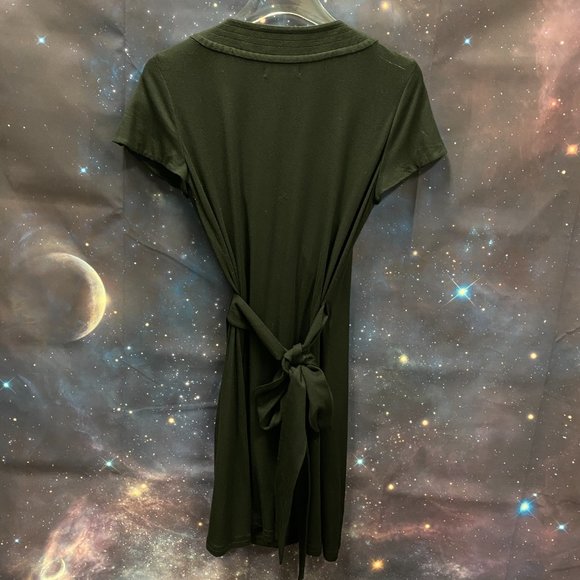 Diane Von Furstenberg Black Knit Convertible Tie Wrap Dress - S - Picture 6 of 10